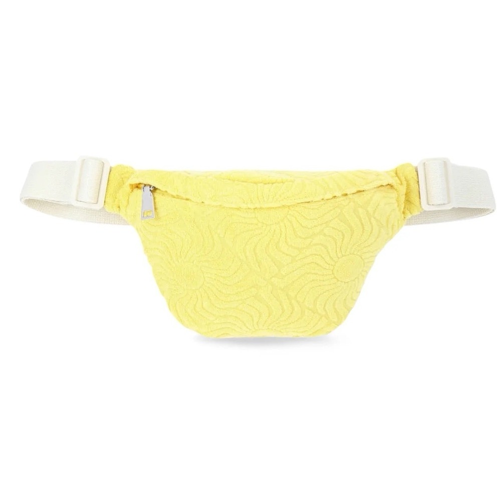 No Boundaries Women's Beach Terry Cloth Fanny Pack, Yellow Sun, NWT
